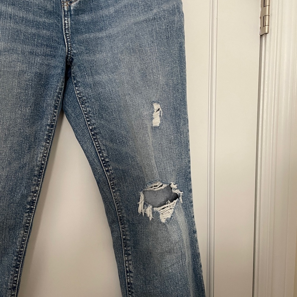 High rise boyfriend jeans